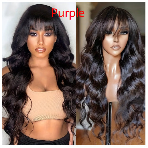 AliExpress Foreign Trade Long Wavy Full-head Wig
