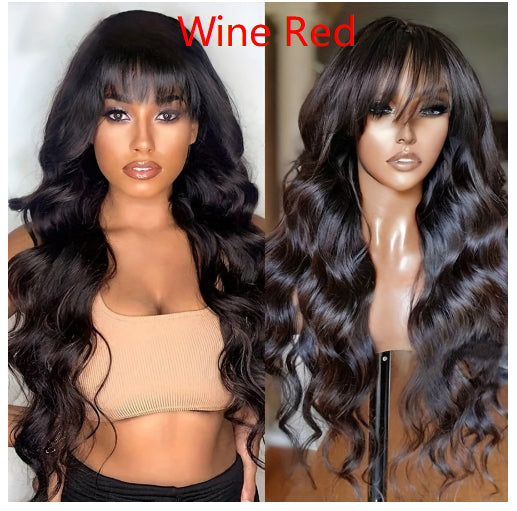AliExpress Foreign Trade Long Wavy Full-head Wig