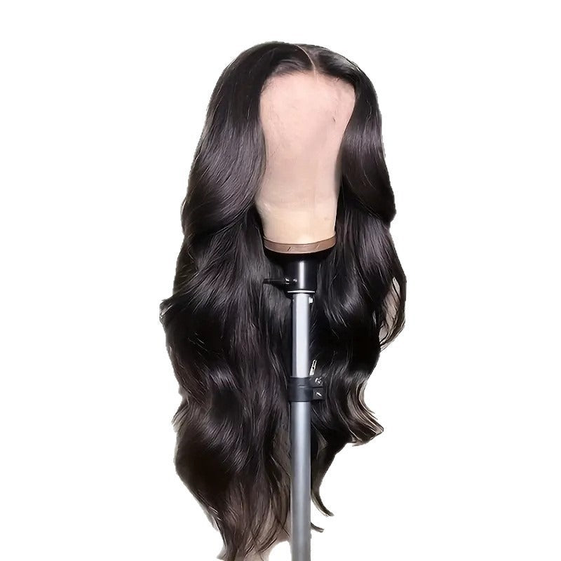 Womens Synthetic Black Big Wave Wig