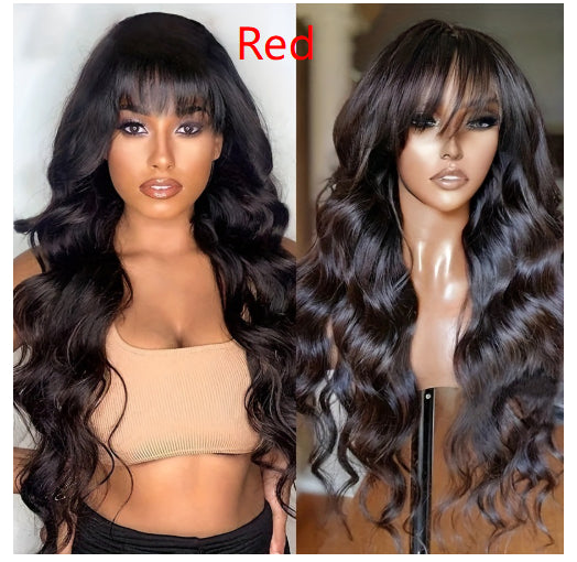 AliExpress Foreign Trade Long Wavy Full-head Wig