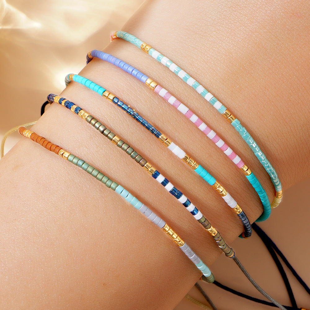 Bohemian Style Colorful Bead Bracelet For Girls