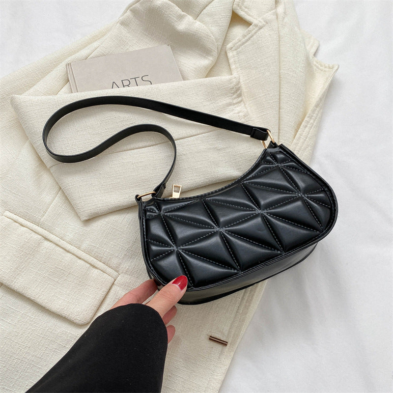Retro Casual Portable Shoulder Bag Fashion Underarm Bag Women